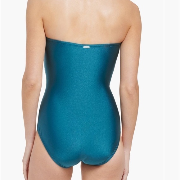 Calvin Klein Tummy Control Cypress Shimmer One Piece Size 6 - Picture 3 of 7